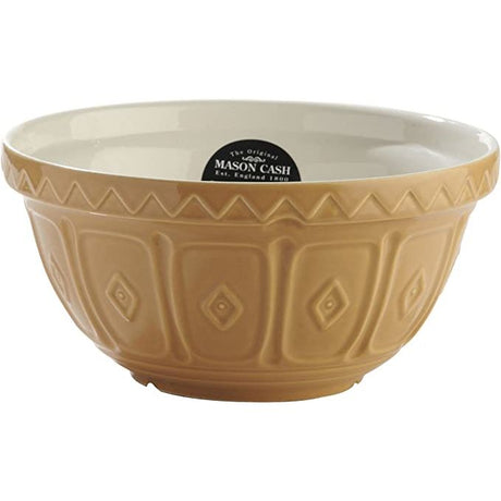 Mason Cash Cane Stoneware Mixing Bowl 21 cm - Chip Resistant, Stylish Design for Baking & Serving - Home Deco London