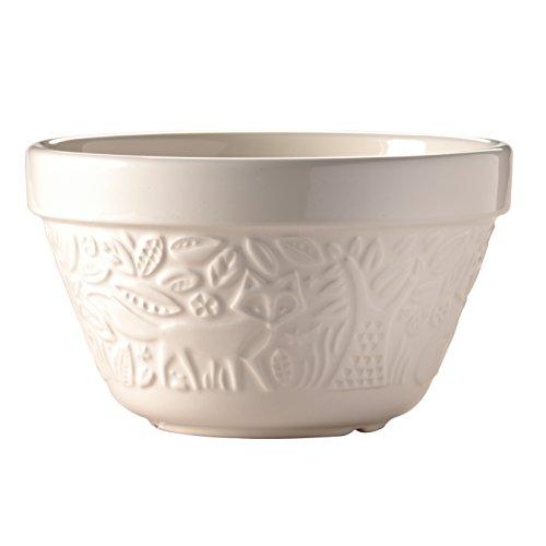 Mason Cash In The Forest 16cm Cream Pudding Basin – Embossed Design, Microwave & Oven Safe - Home Deco London