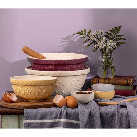 Mason Cash In The Meadow Set of 4 Mini Food Preparation Bowls - Chip Resistant Stoneware - Home Deco London