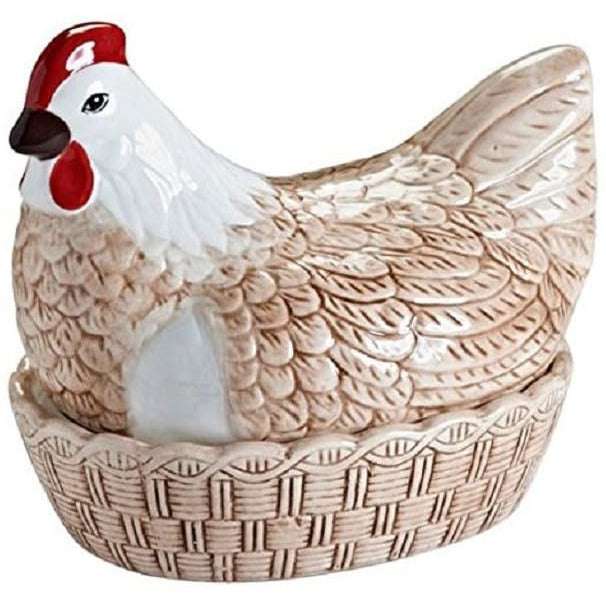 Mason Cash Rise & Shine Hen Nest Egg Holder Kitchen – Rustic Dolomite Design - 234mm x 168mm - Home Deco London