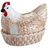 Mason Cash Rise & Shine Hen Nest Egg Holder Kitchen – Rustic Dolomite Design - 234mm x 168mm - Home Deco London
