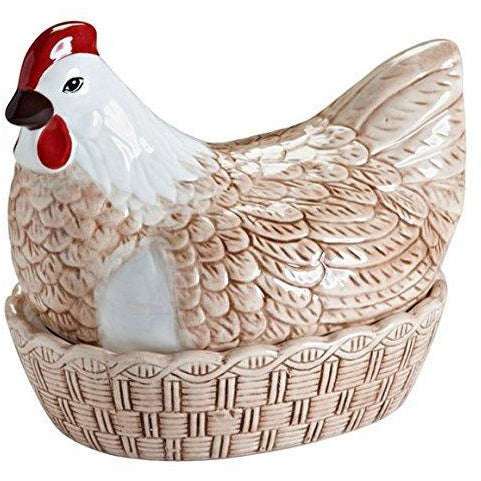 Mason Cash Rise & Shine Hen Nest Egg Holder Kitchen – Rustic Dolomite Design - 234mm x 168mm - Home Deco London