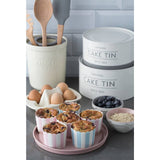 Mason Cash Innovative Kitchen Set of 3 Cake Tins, showcasing the premium coated steel construction of these stackable cake tins.