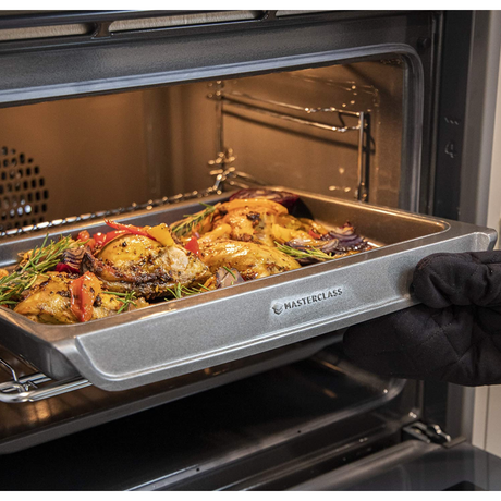 MasterClass Stackable Baking Tray with Non-Stick Finish - Space-Saving & Versatile Design - Home Deco London