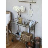 Medium Brass Lantern With Herringbone Cut-Out Pattern - Antique Finish, 30.5cm High - Home Deco London