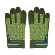 Medium Floral Gardening Gloves with Adjustable Wrist for Easy Garden Tasks - Home Deco London