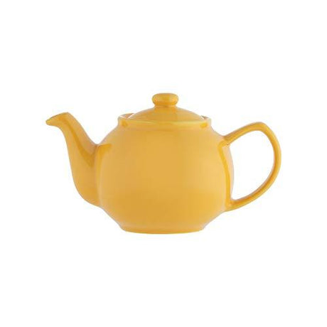 Mustard Teapot - 2 Cup Stoneware, 450ml Capacity, Stylish Modern Design - Home Deco London