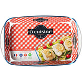 Ôcuisine® Set of 2 Borosilicate Glass Baking Dishes - Rectangular 35x22cm & 40x27cm - Home Deco London
