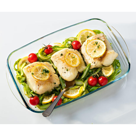 Ôcuisine® Set of 4 Borosilicate Glass Baking Dishes for Roasting, 2LT to 4.9LT, Oven Safe - Home Deco London