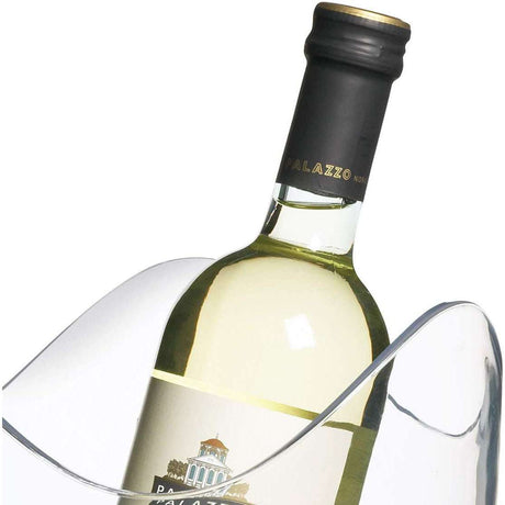Party Wine Cooler Bucket - 10L Clear Acrylic with Wavy Edge, Ideal for Chilled Bottles - Home Deco London