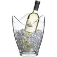 Party Wine Cooler Bucket - 10L Clear Acrylic with Wavy Edge, Ideal for Chilled Bottles - Home Deco London