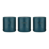 Price & Kensington Accents Teal Tea Coffee & Sugar Canisters - A stylish and contemporary ceramic storage solution with a high gloss glaze for tea, coffee, and sugar.