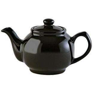 Price & Kensington Black Teapot 2 Cup 450ml Stoneware, Modern, Durable & Heat Retaining Kitchen Accessory - Home Deco London
