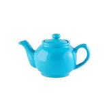 Price & Kensington Blue 2 Cup Teapot 450ml - Glossy Stoneware with Non-Drip Spout - Home Deco London