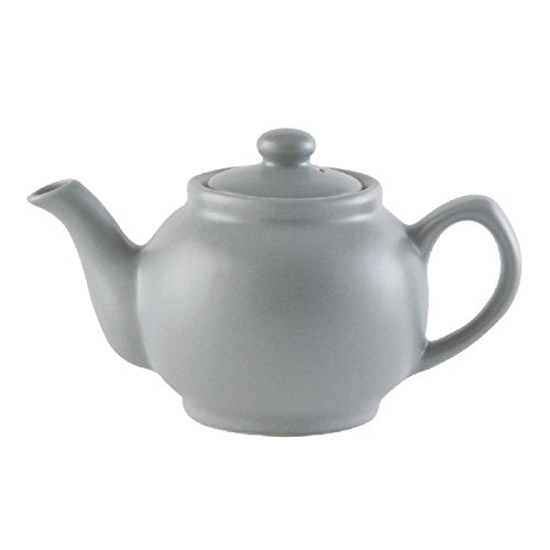 Price & Kensington Matt Grey Teapot - 6 Cup Capacity, Non-Drip Spout, & Durable Stoneware - Home Deco London