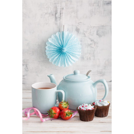 Price & Kensington Pastel Blue Teapot, 2 Cup Capacity with Non-Drip Spout & Gloss Finish - Home Deco London