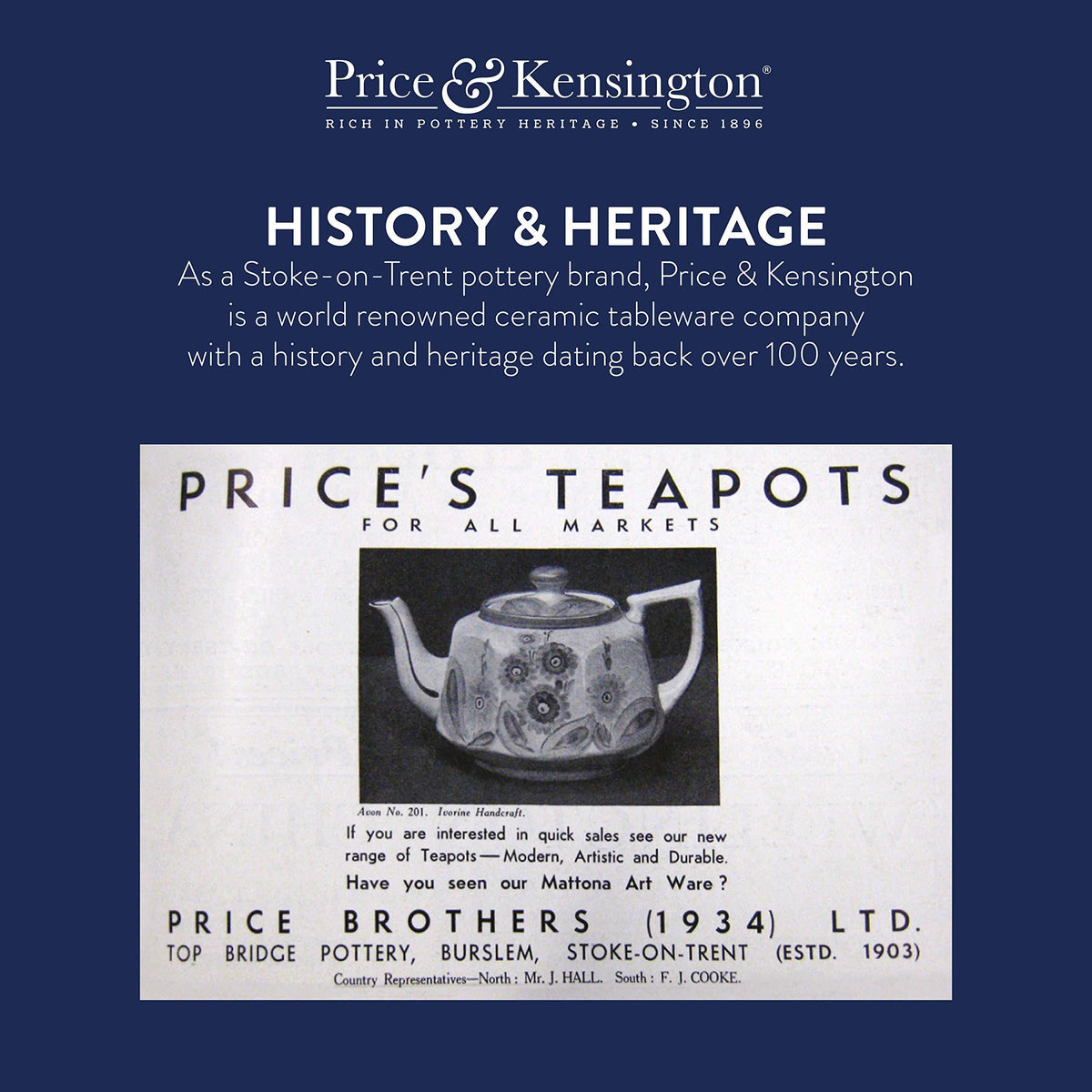 Price & Kensington Rockingham 10 Cup Teapot - Durable Stoneware, Non-Drip Spout, Ideal for Entertaining - Home Deco London