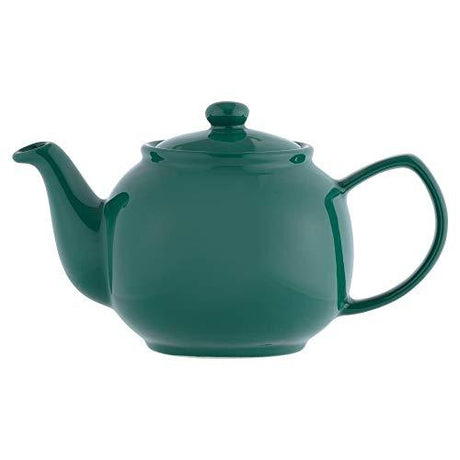 Price & Kensington Stoneware Teapot 6 Cup in Emerald - Durable, Microwave & Dishwasher Safe - Home Deco London