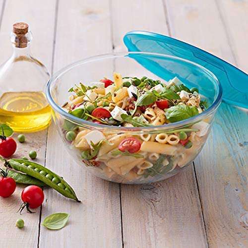 Pyrex 2L Glass Mixing Bowl With Lid - Home Deco London