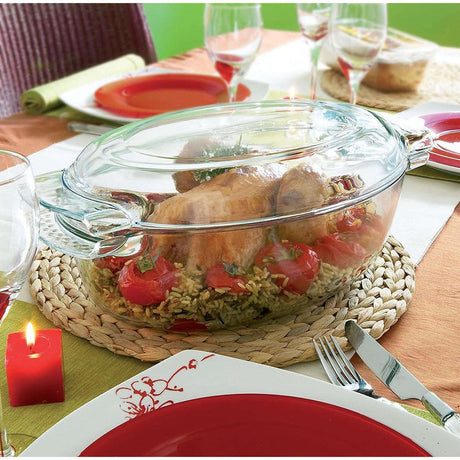Pyrex Glass Oval Casserole, 5.8 L - Home Deco London