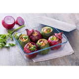 Pyrex Cook & Freeze Glass Containers Set of 4 with Airtight Lids - Home Deco London