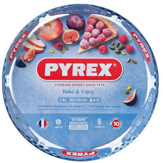 Pyrex Glass Flan Dish 25cm - Home Deco London
