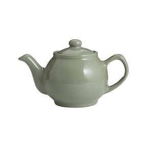 Sage Green Teapot 2 Cup Stoneware with Non-Drip Spout & Comfortable Handle - Home Deco London