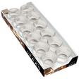 Set of 12 Premium Glass Tealight Holders - Sandblasted Design for Elegant Ambiance - Home Deco London