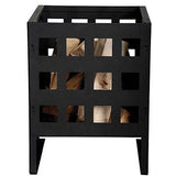 Small Fire Pit - Esschert Design Square Firebasket with Handles for Garden & Terrace - Home Deco London