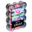 Spaas 24 Fairy Waterlily Tealight Candles - Assorted Scented, 4.5 Hour Burn Time - Home Deco London