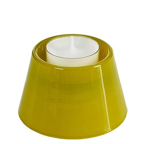 Spaas 6-Pack Decorative Conical Tealight Holders in Autumn Yellow for Subtle Home Accent - Home Deco London