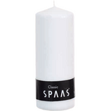Spaas White Unscented Pillar Candle 60 x 150 mm - Up to 45 Hours Burn Time, Classic Design - Home Deco London