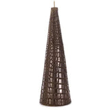 Spicewood Scented Candle - Crocodile Skin Design, 80 Hours Burn Time, Gift Boxed - Home Deco London