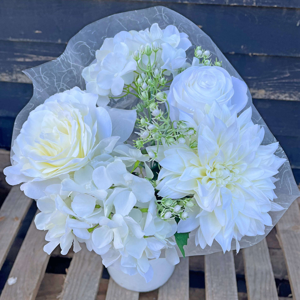 Stunning Artificial Flower Arrangements - Rose & Dahlia Bouquet by Home Deco London - Home Deco London