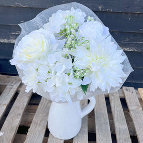 Stunning Artificial Flower Arrangements - Rose & Dahlia Bouquet by Home Deco London - Home Deco London