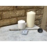 Stylish Nickel Finish Candle Snuffer Metal - Perfect for Taper, Tealight, and Pillar Candles - Home Deco London