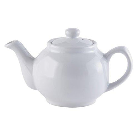White Stoneware Teapot 2 Cup by Price & Kensington - Dishwasher & Microwave Safe - Home Deco London